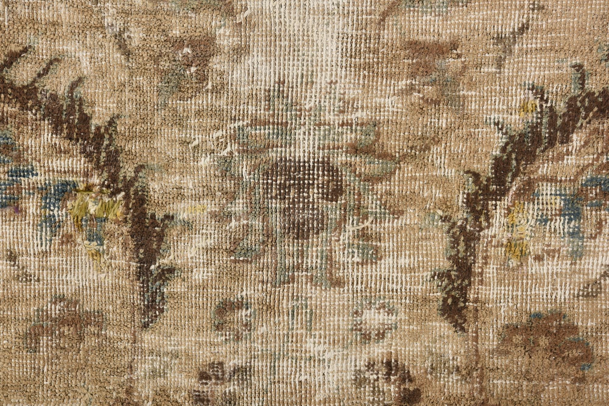 7' 6 x 8' Hand Knotted Ultra Vintage Persian Wool Square Rug