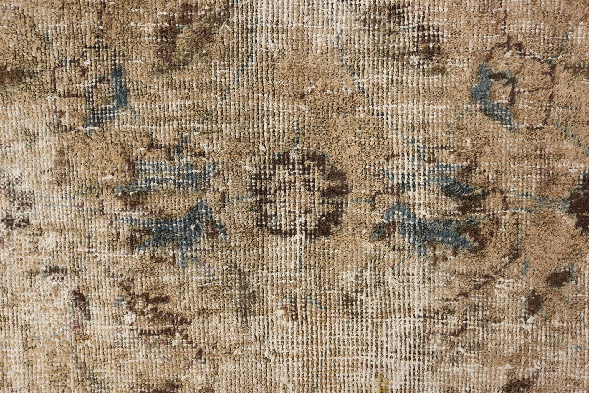 7' 6 x 8' Hand Knotted Ultra Vintage Persian Wool Square Rug