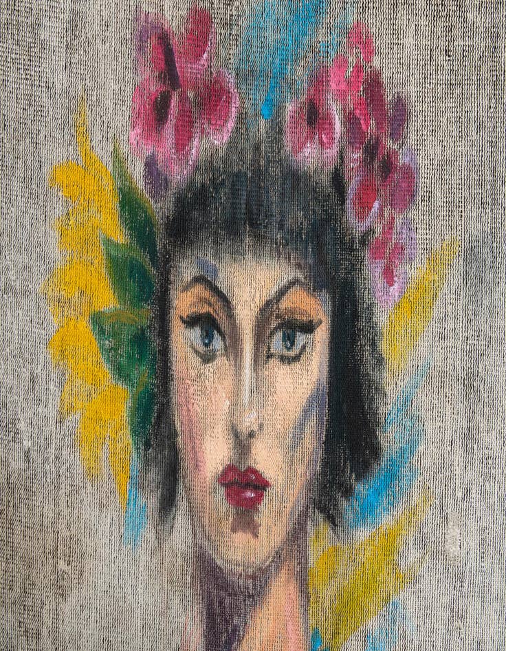 Detail image of 3' 3 x 3' 8  Hand Knotted Ultra Vintage Persian Wool Square Rug