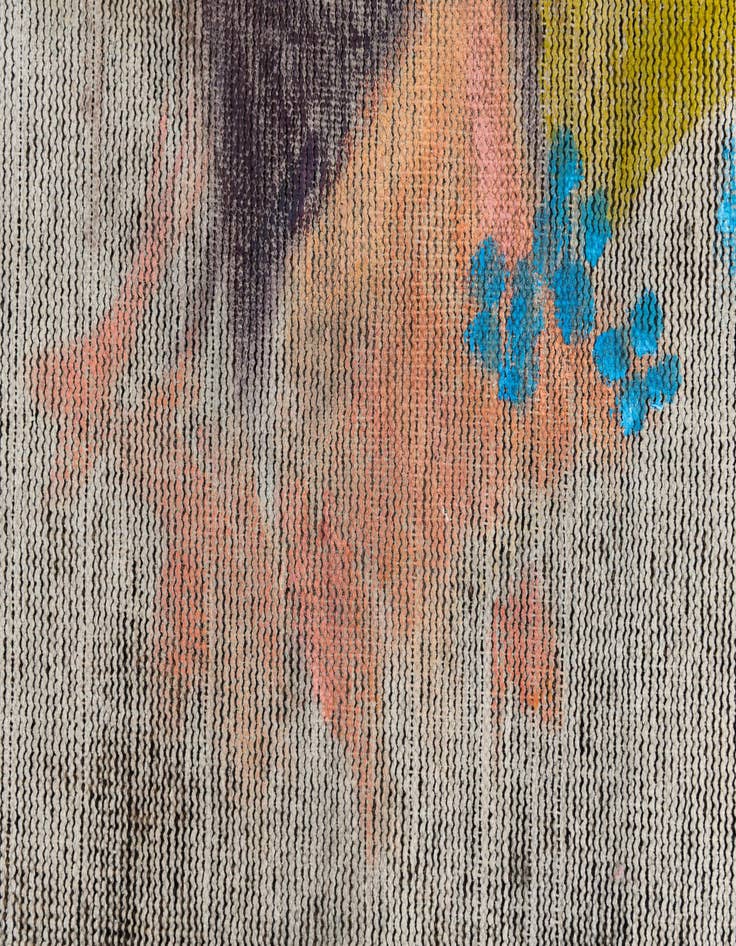 Detail image of 3' 3 x 3' 8  Hand Knotted Ultra Vintage Persian Wool Square Rug