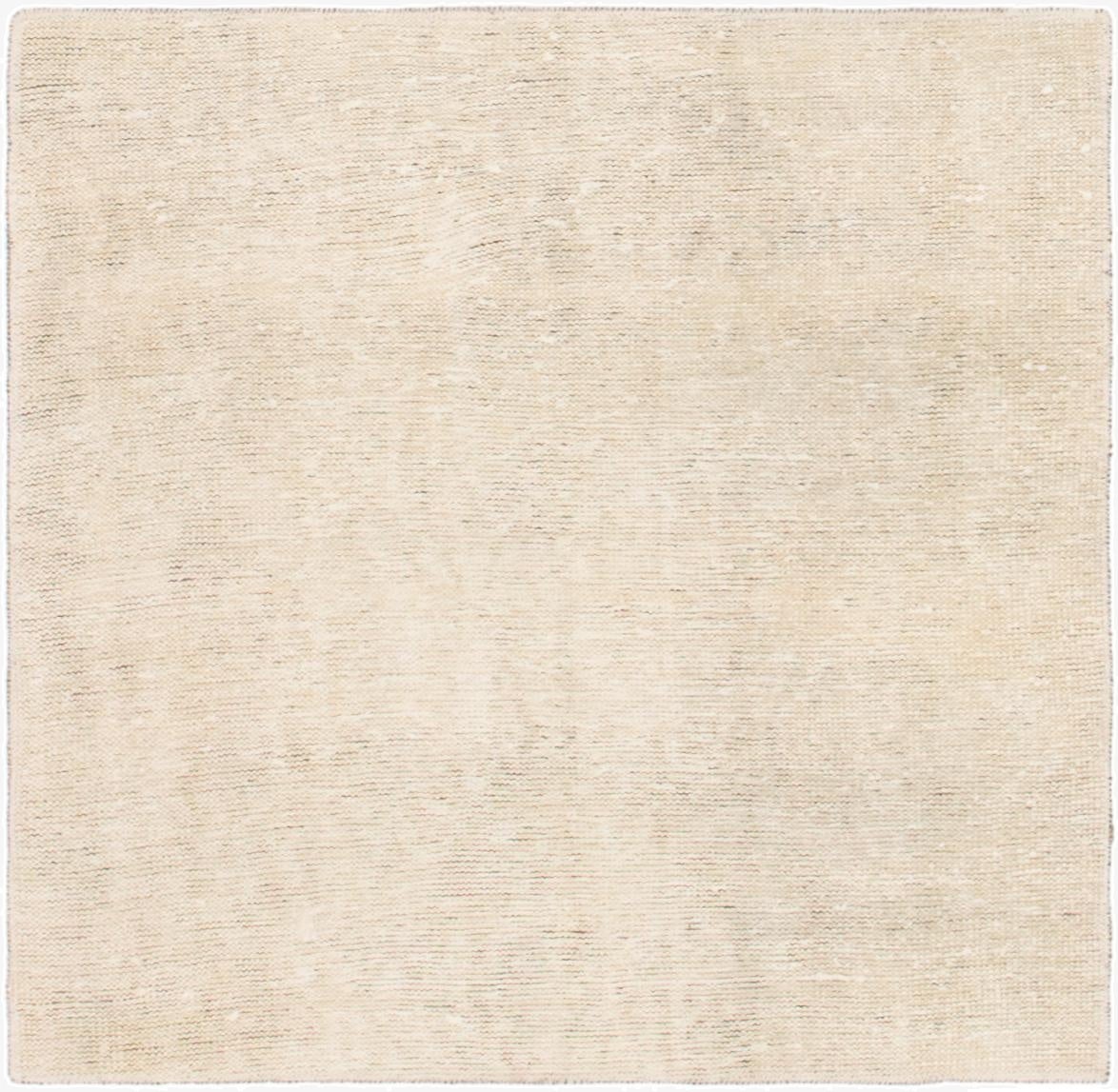 3' 3 x 3' 5  Hand Knotted Ultra Vintage Persian Wool Square Rug