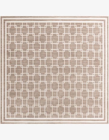Jill Zarin Beige Metropolitan Uptown Square Rug