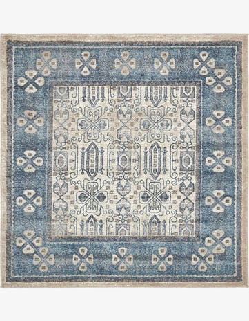 Beige Vienna Square Rug