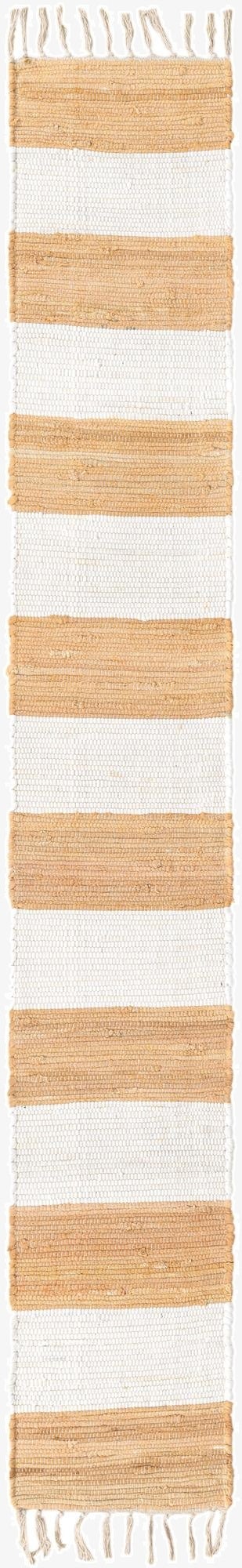 1' 2 x 8'  Hand Woven Chindi Rag Table Runner Rug