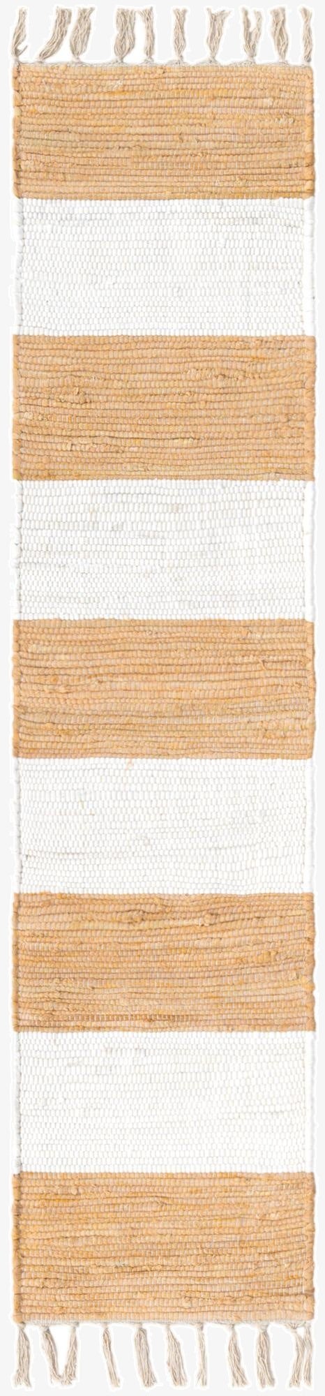 1' 2 x 5' 1  Hand Woven Chindi Rag Table Runner Rug