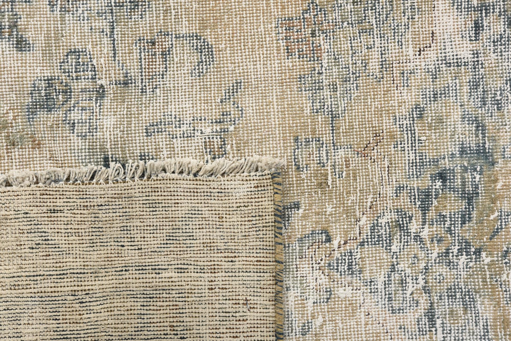 6' 3 x 9' 2 Hand Knotted Ultra Vintage Persian Wool Rug