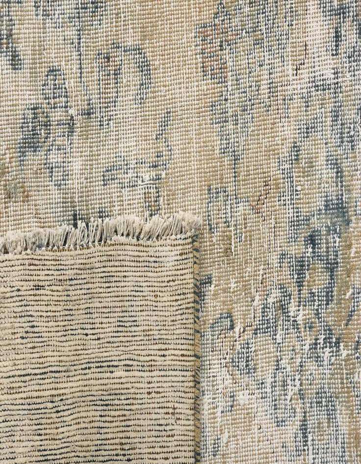 Detail image of 6' 3 x 9' 2  Hand Knotted Ultra Vintage Persian Wool Rug