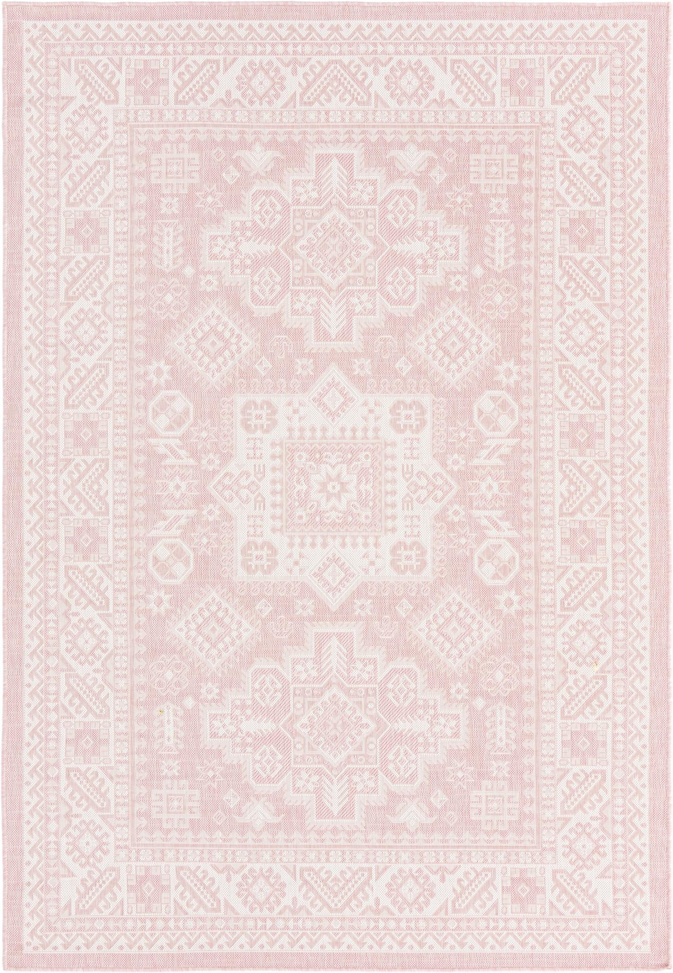 Bellamy · Border Outdoor Rug, pink