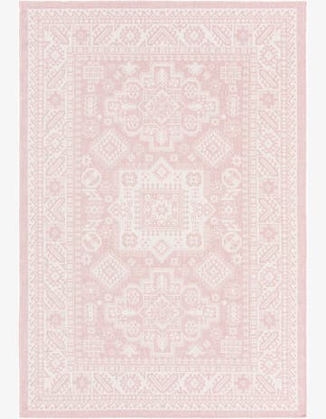 Bellamy · Border Outdoor Rug, pink