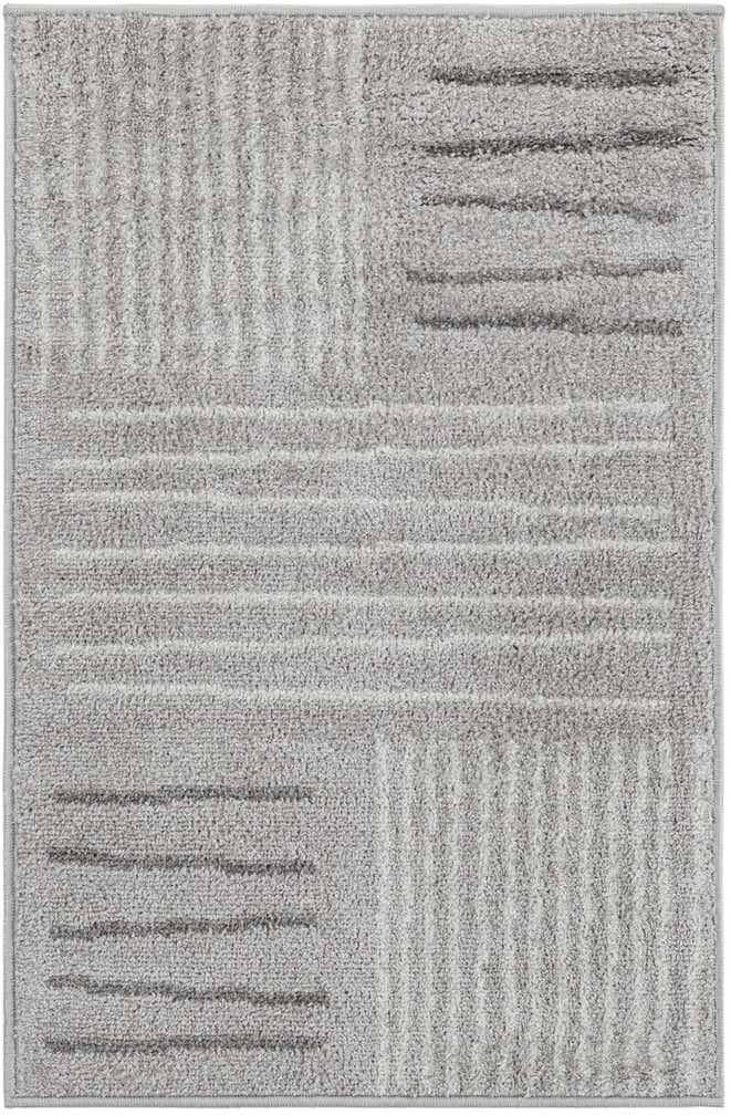 2' x 3' Bellingham · Patchwork rug, gray