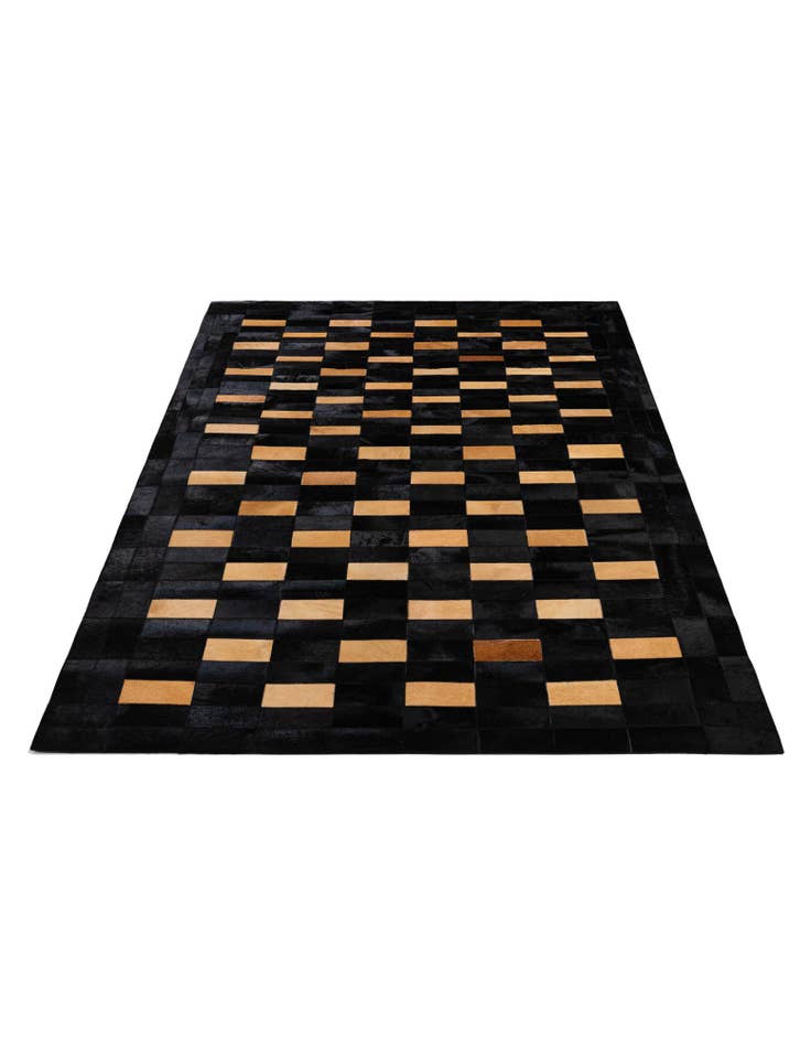 Detail image of 5' 1 x 7' 11 Cowhide - Patchwork Rug