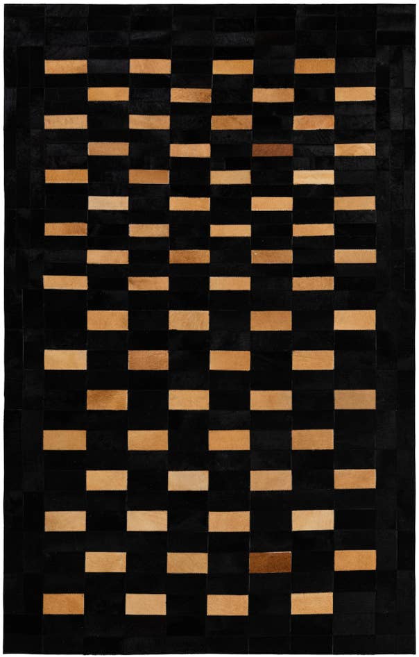Detail image of 5' 1 x 7' 11 Cowhide - Patchwork Rug