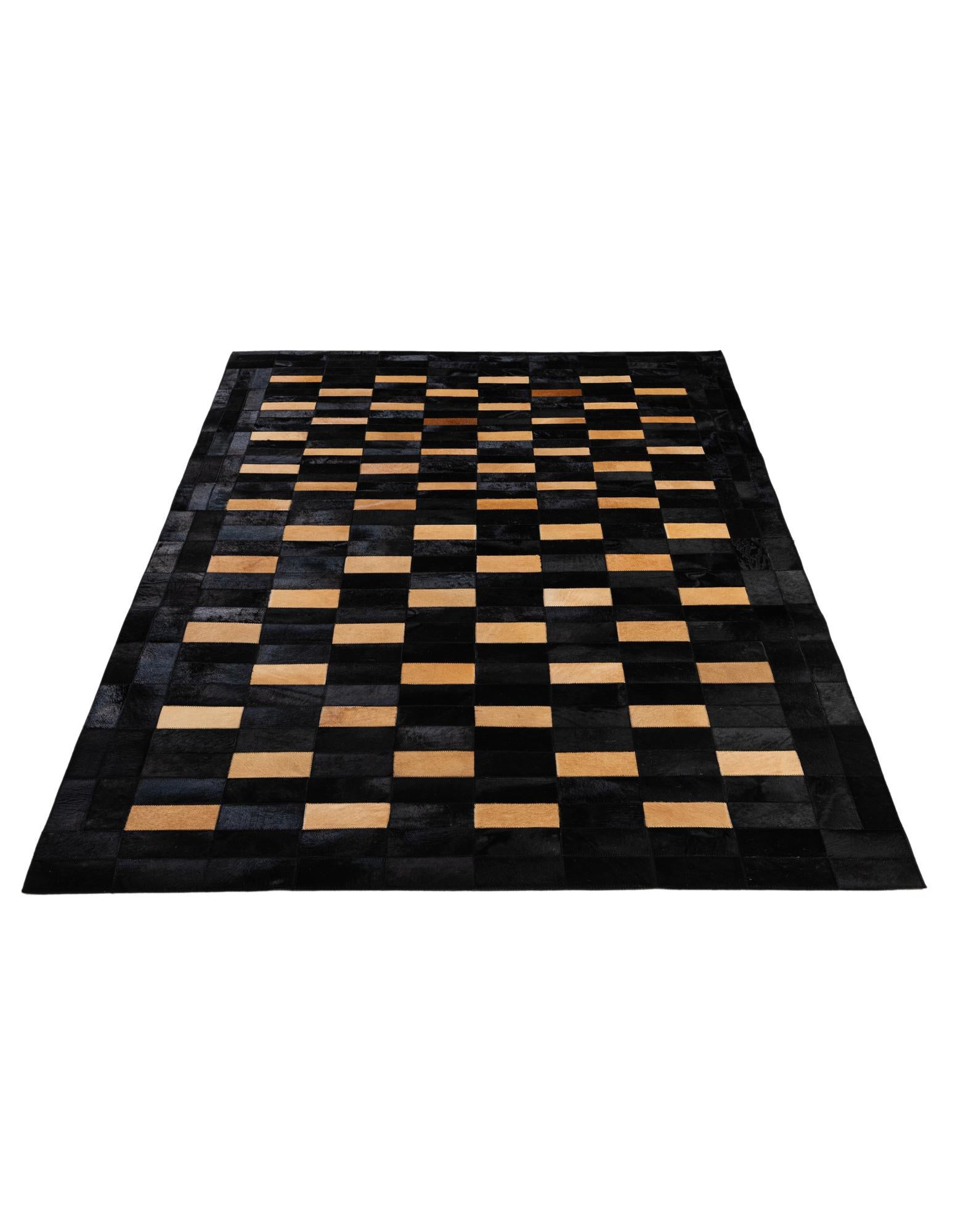 5' 1 x 7' 11 Cowhide - Patchwork Rug