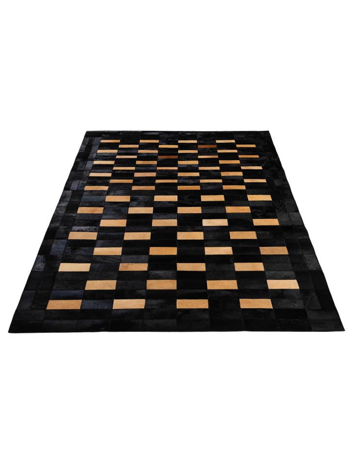 Detail image of 5' 1 x 7' 11 Cowhide - Patchwork Rug