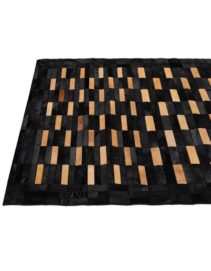 Detail image of 5' 1 x 7' 11 Cowhide - Patchwork Rug