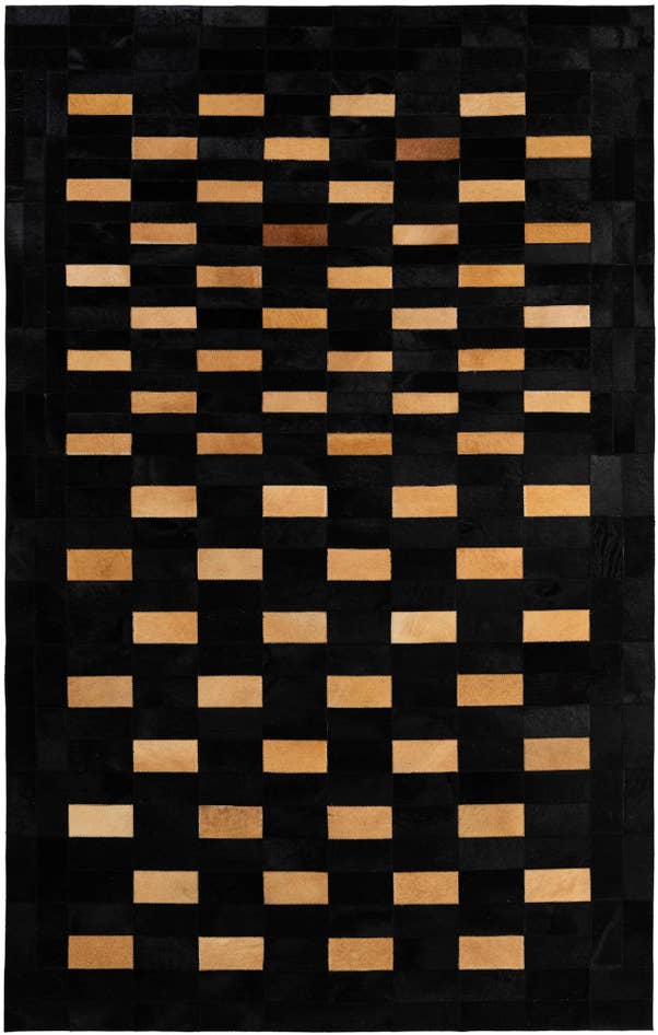 Detail image of 5' 1 x 7' 11 Cowhide - Patchwork Rug