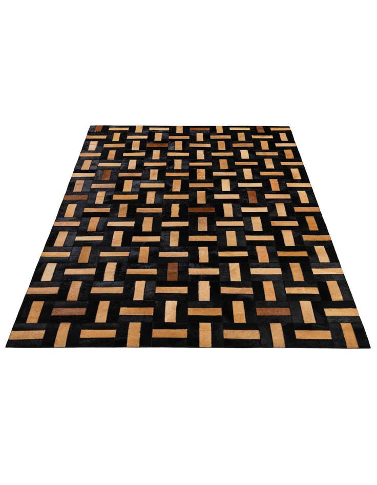 Detail image of 5' 1 x 7' 11 Cowhide - Patchwork Rug