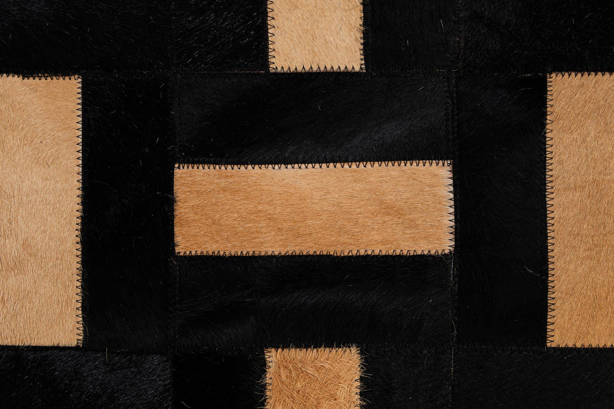 5' 1 x 7' 11 Cowhide - Patchwork Rug