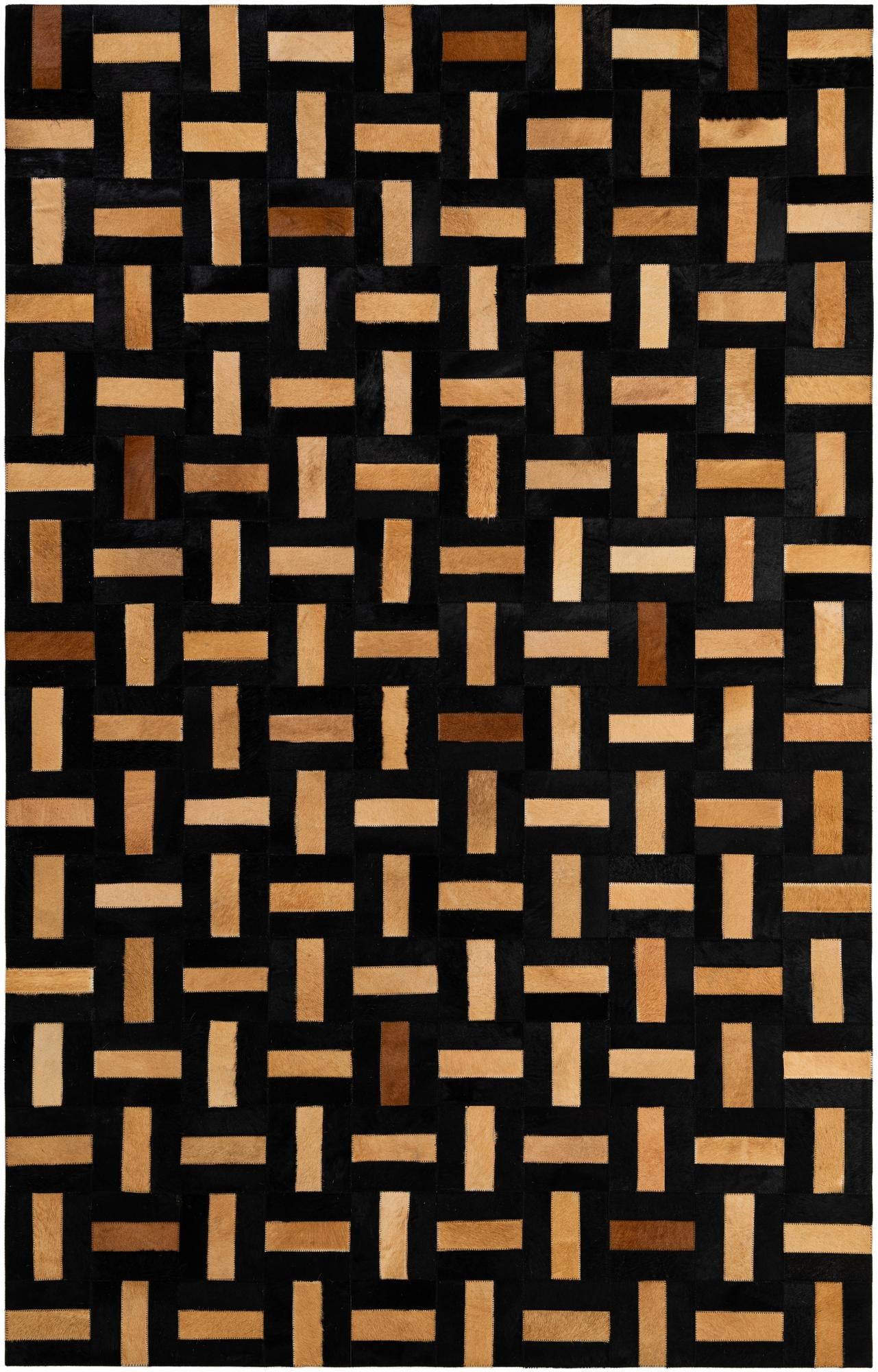 5' 1 x 7' 11 Cowhide - Patchwork Rug