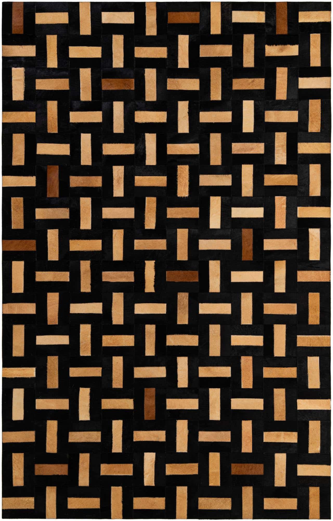 5' 1 x 7' 11 Cowhide - Patchwork Rug