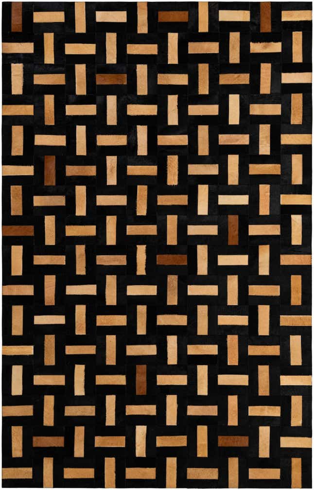 5' 1 x 7' 11 Cowhide - Patchwork Rug