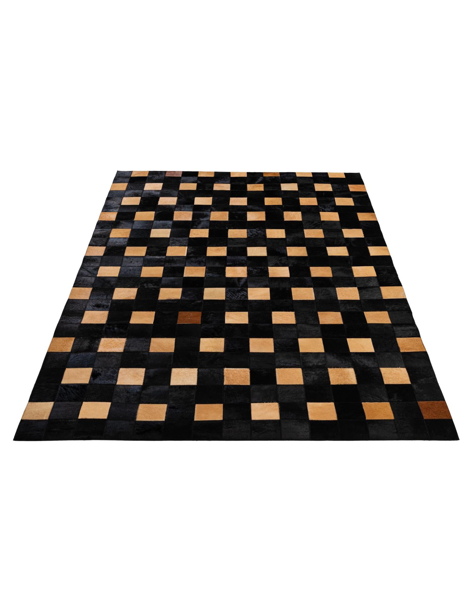 5' x 7' 10 Cowhide - Patchwork Rug