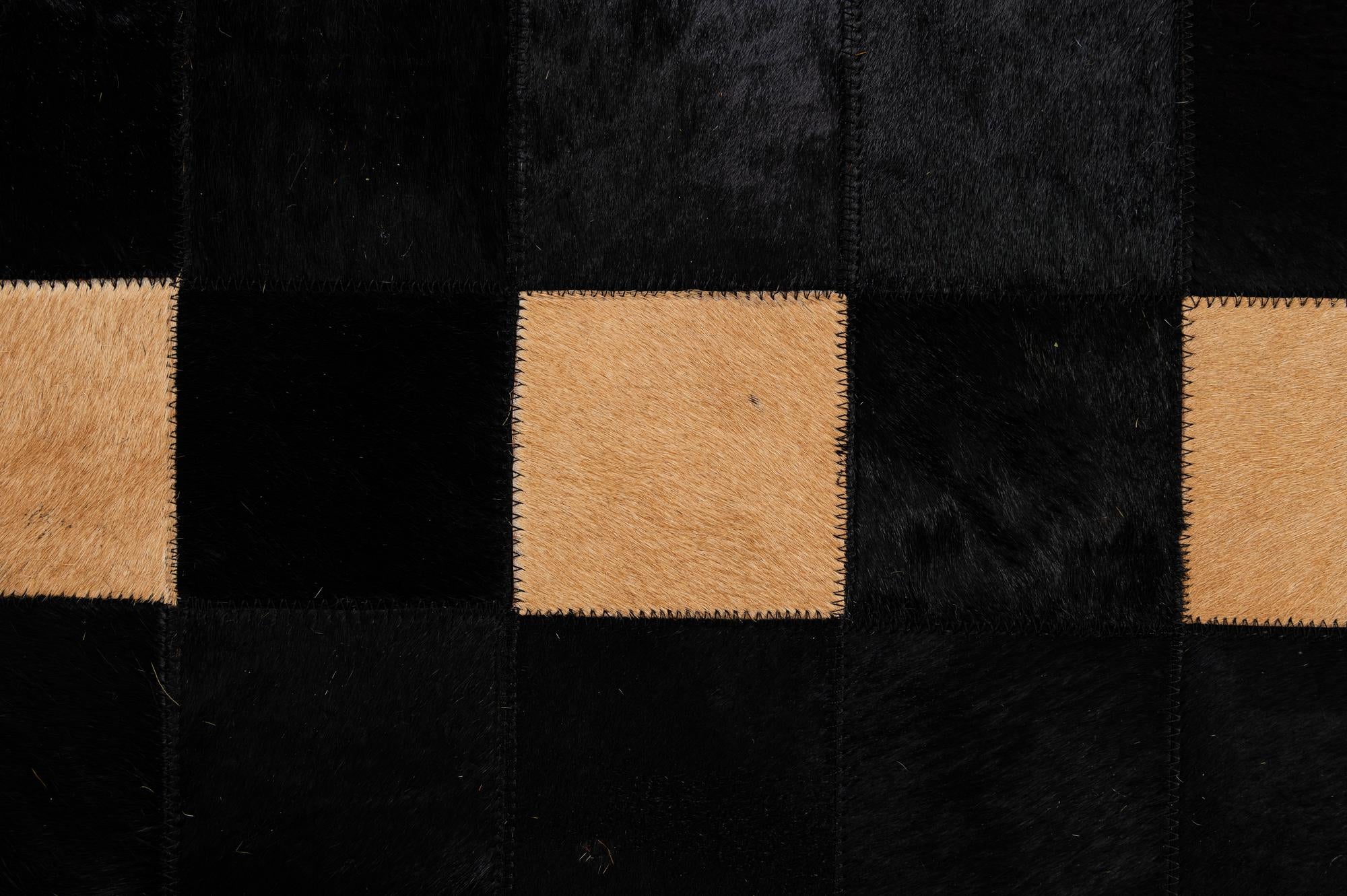 5' x 7' 10 Cowhide - Patchwork Rug