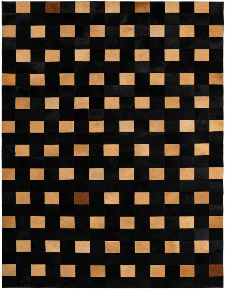 Detail image of 5' x 7' 10 Cowhide - Patchwork Rug