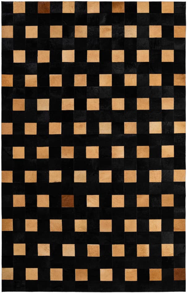 Detail image of 5' x 7' 10 Cowhide - Patchwork Rug