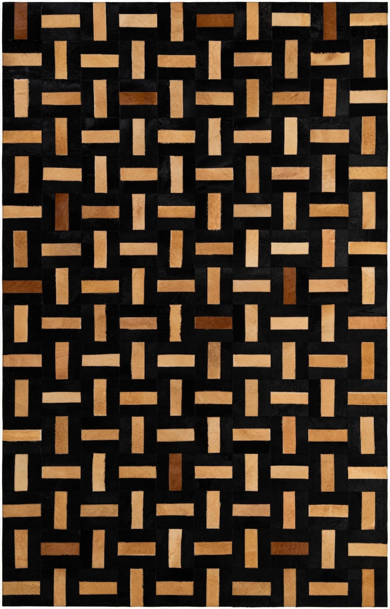 5' 1 x 7' 11 Cowhide - Patchwork Rug