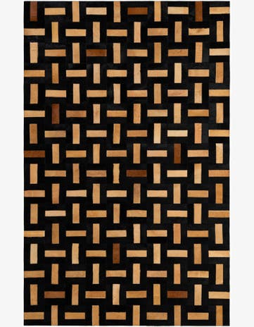 5' 1 x 7' 11 Cowhide - Patchwork Rug