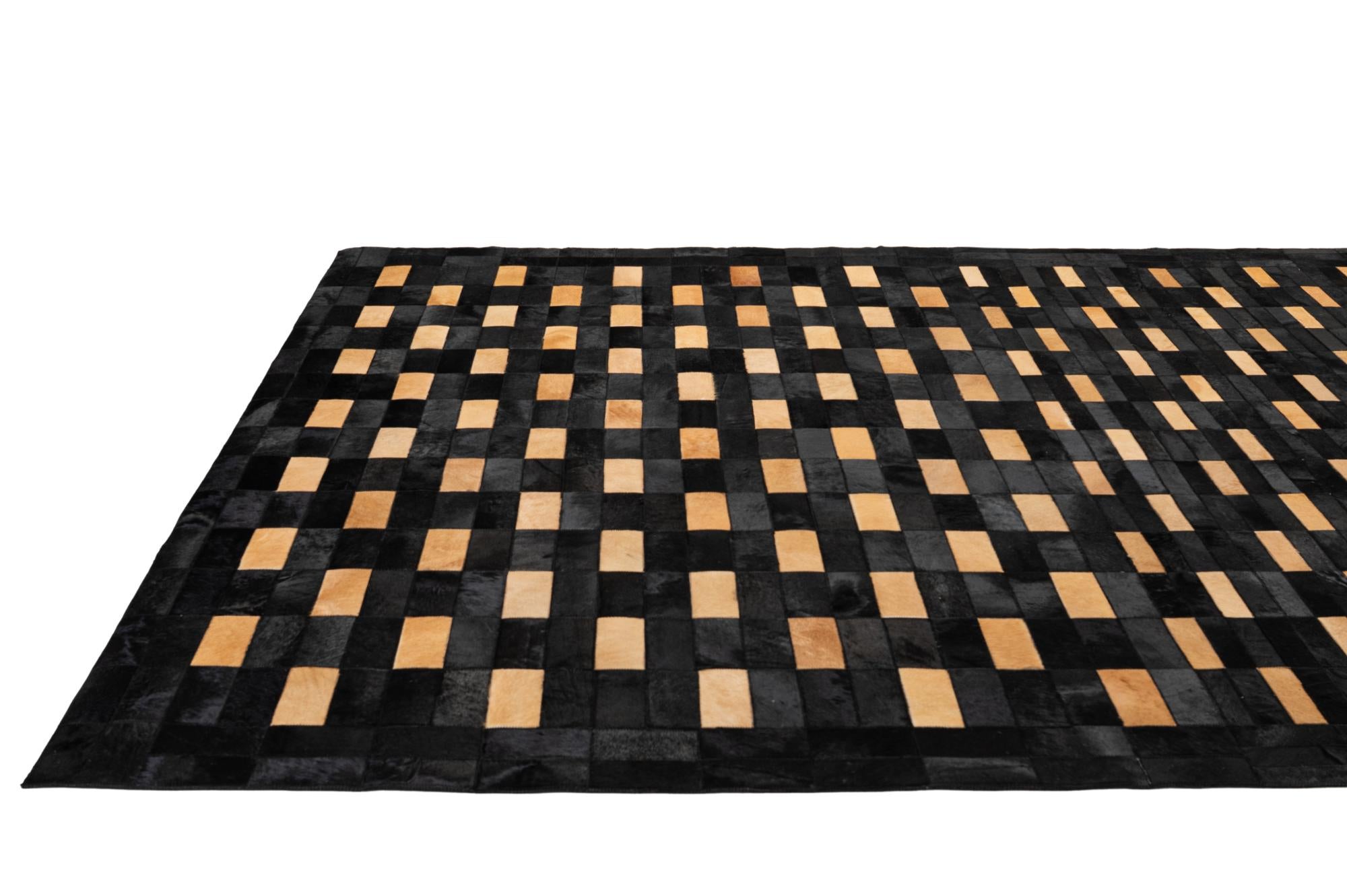 8' 3 x 10' 1 Cowhide - Patchwork Rug