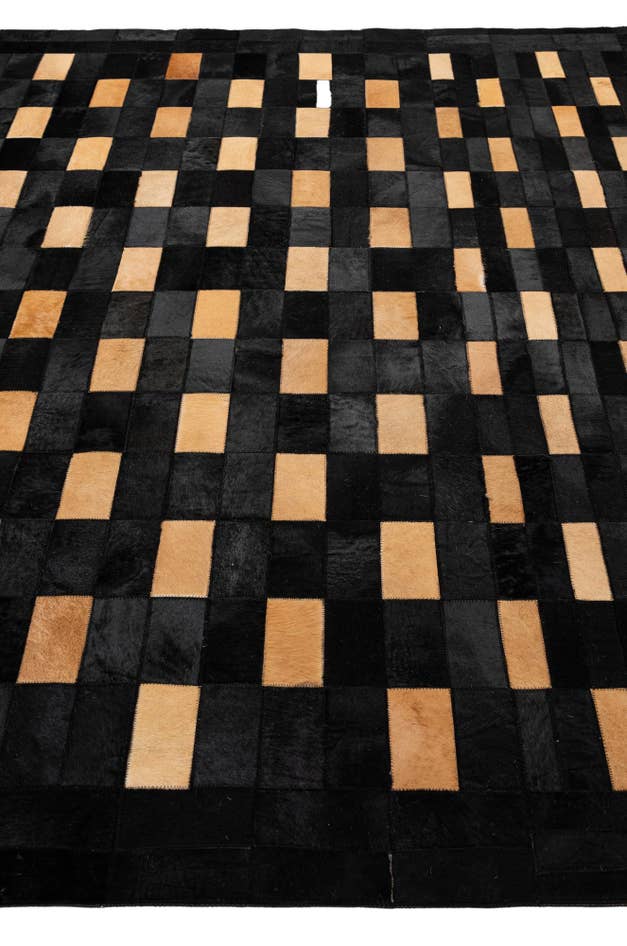 Detail image of 8' 3 x 10' 1 Cowhide - Patchwork Rug