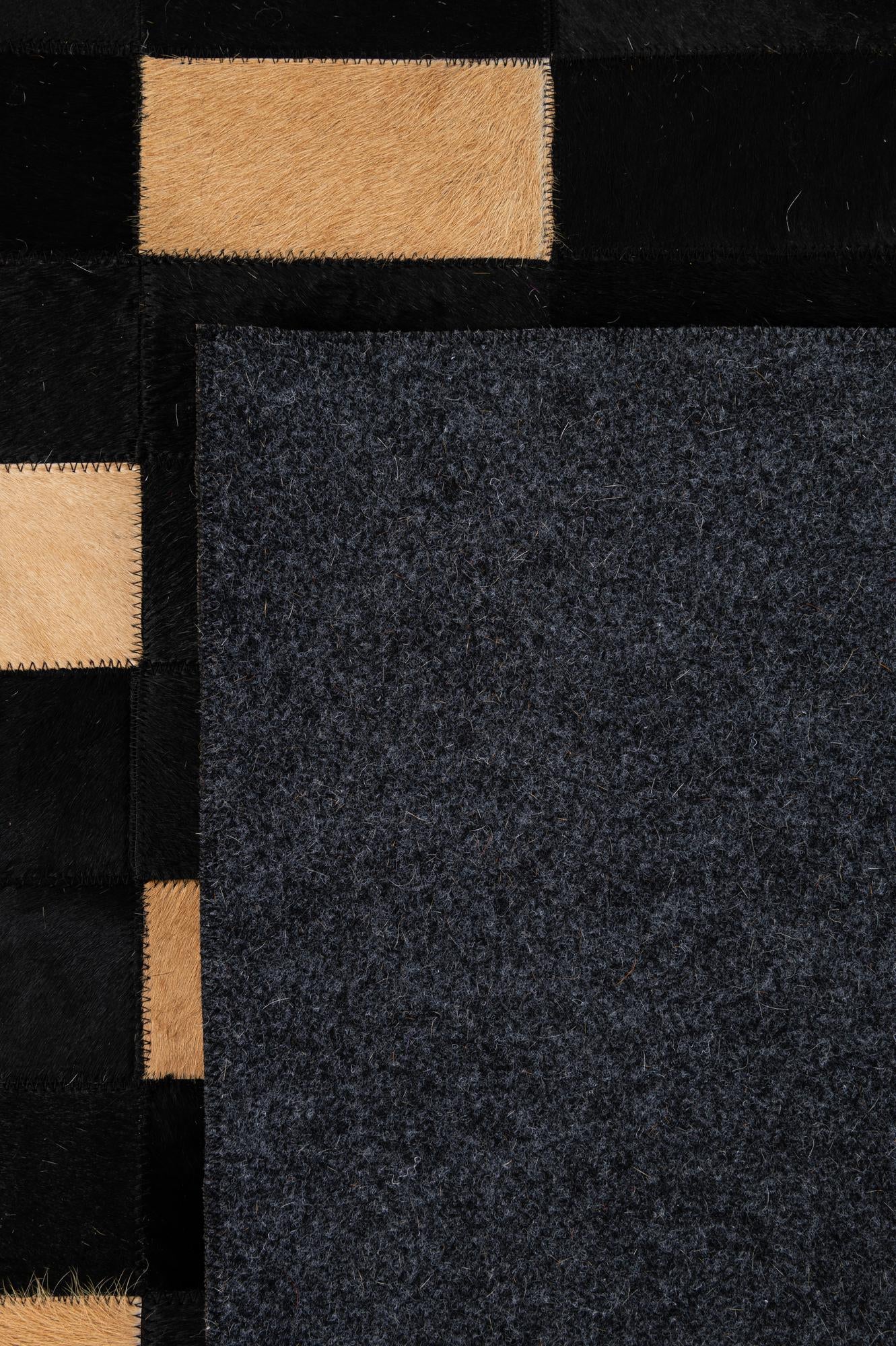 8' 3 x 10' 1 Cowhide - Patchwork Rug