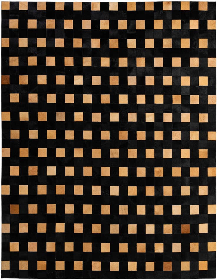 Detail image of 8' x 10' Cowhide - Patchwork Rug
