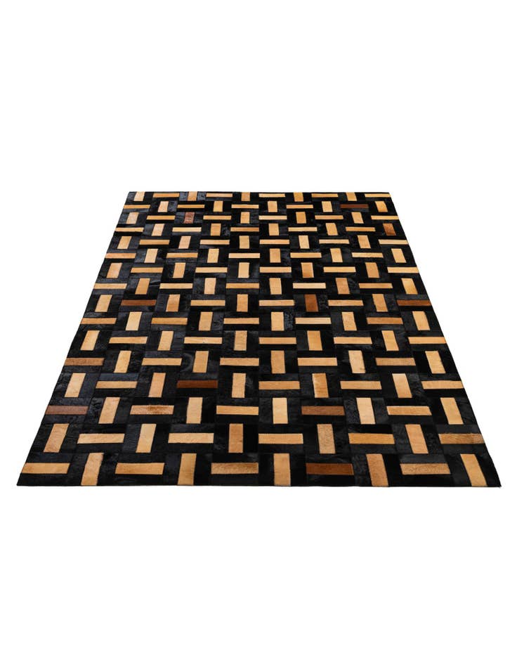 Detail image of 5' 1 x 8' Cowhide - Patchwork Rug