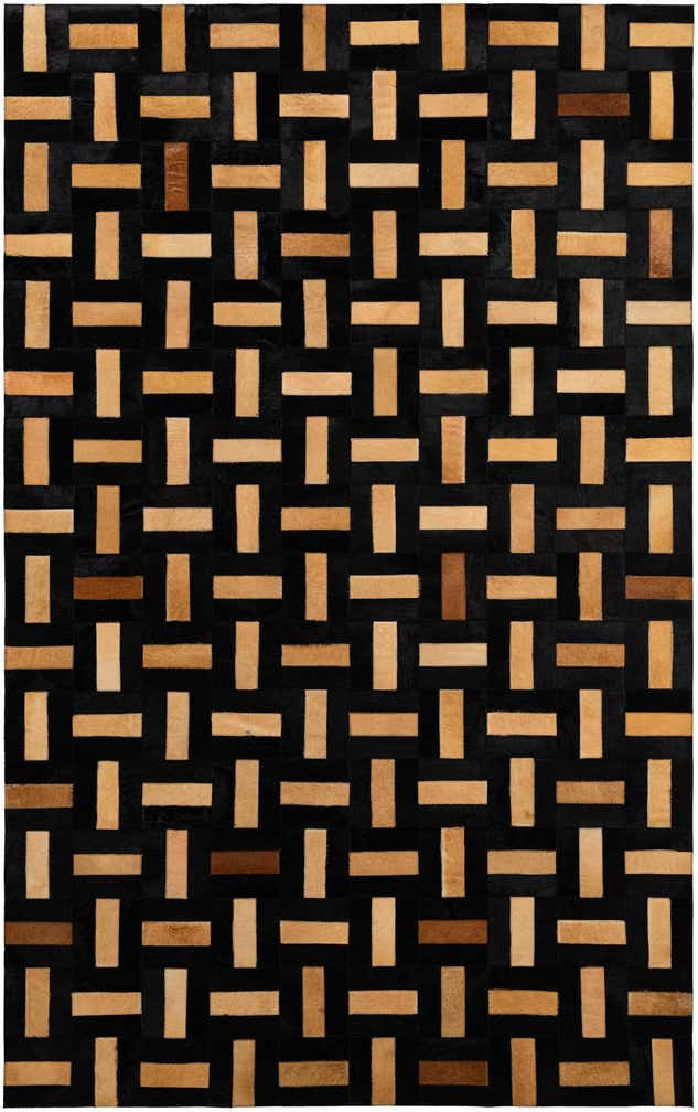 5' 1 x 8' Cowhide - Patchwork Rug