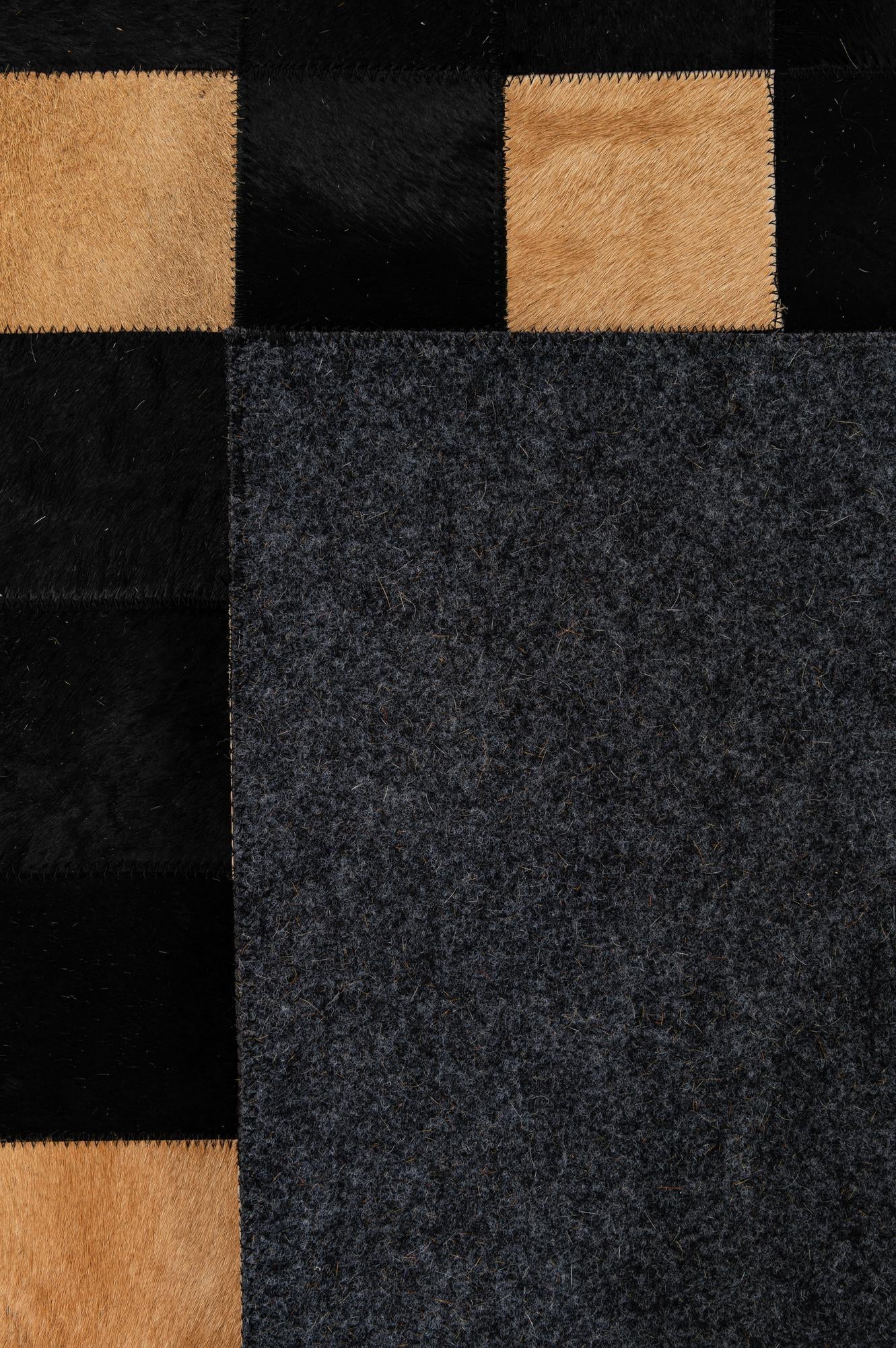 5' x 7' 11 Cowhide - Patchwork Rug