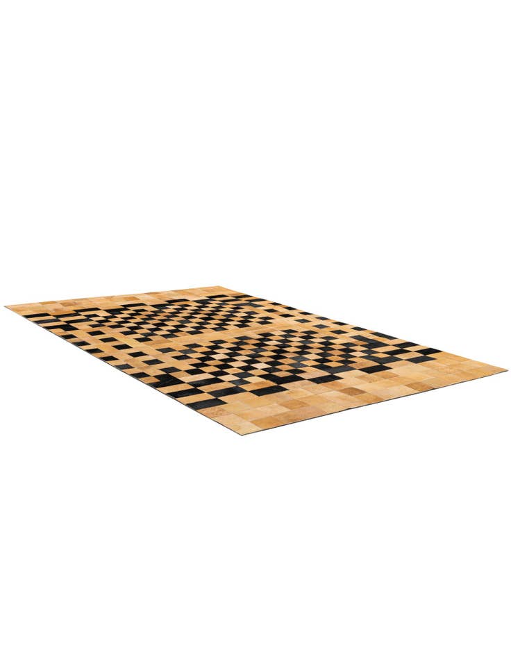 Detail image of 5' 1 x 8' Cowhide - Patchwork Rug
