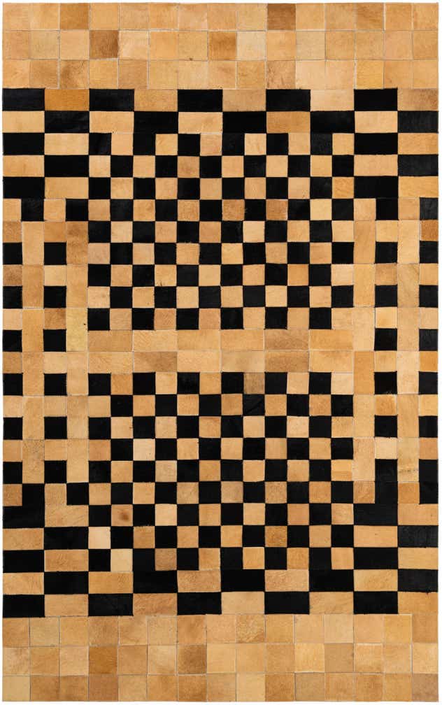 5' 1 x 8' Cowhide - Patchwork Rug