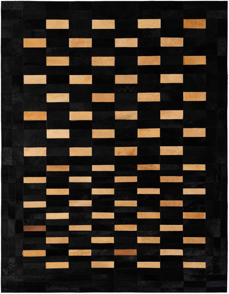 Detail image of 5' 1 x 7' 11 Cowhide - Patchwork Rug