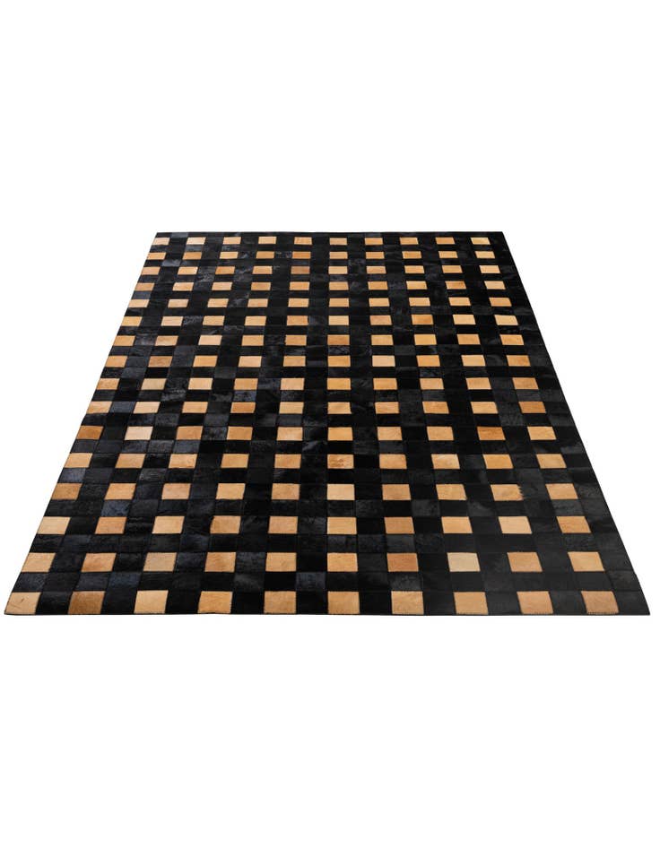 Detail image of 5' 1 x 7' 11 Cowhide - Patchwork Rug