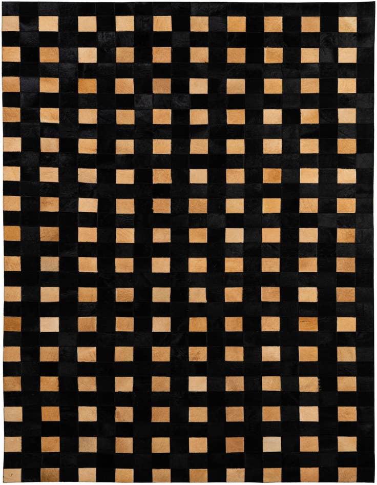 Detail image of 5' 1 x 7' 11 Cowhide - Patchwork Rug