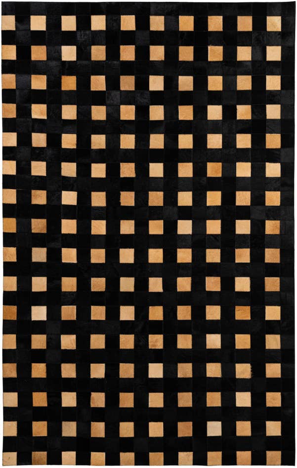 Detail image of 5' 1 x 7' 11 Cowhide - Patchwork Rug