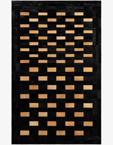 5' 1 x 8' Cowhide - Patchwork Rug