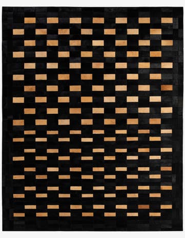 8' 3 x 10' 1 Cowhide - Patchwork Rug