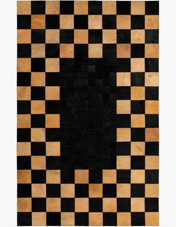 5' 1 x 8' Cowhide - Patchwork Rug