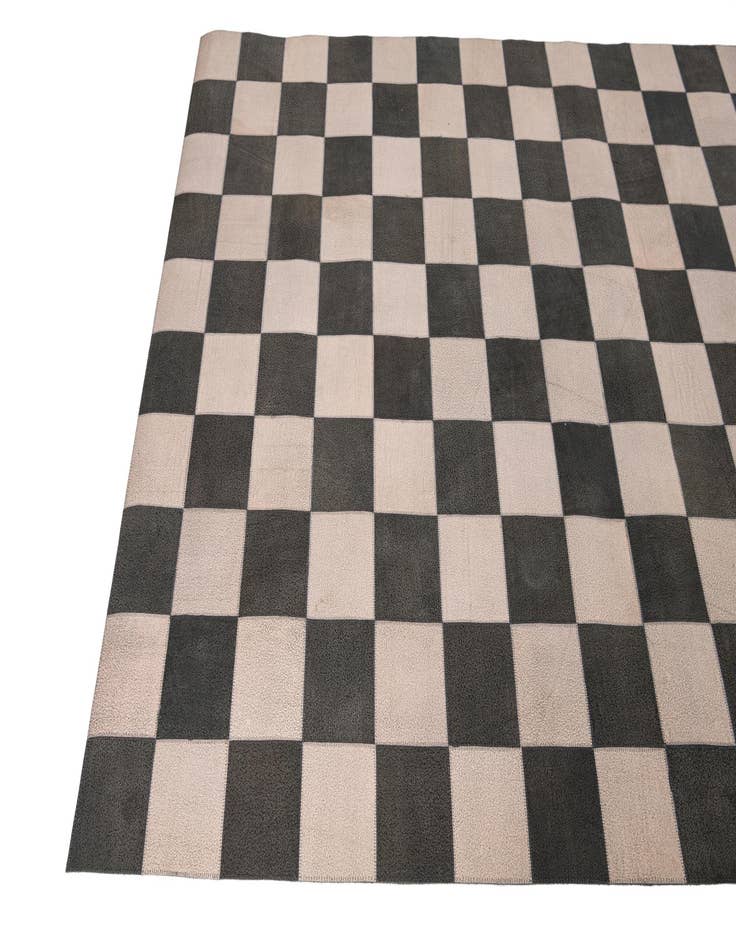 Detail image of 5' x 7' 10 Cowhide Leather Rug