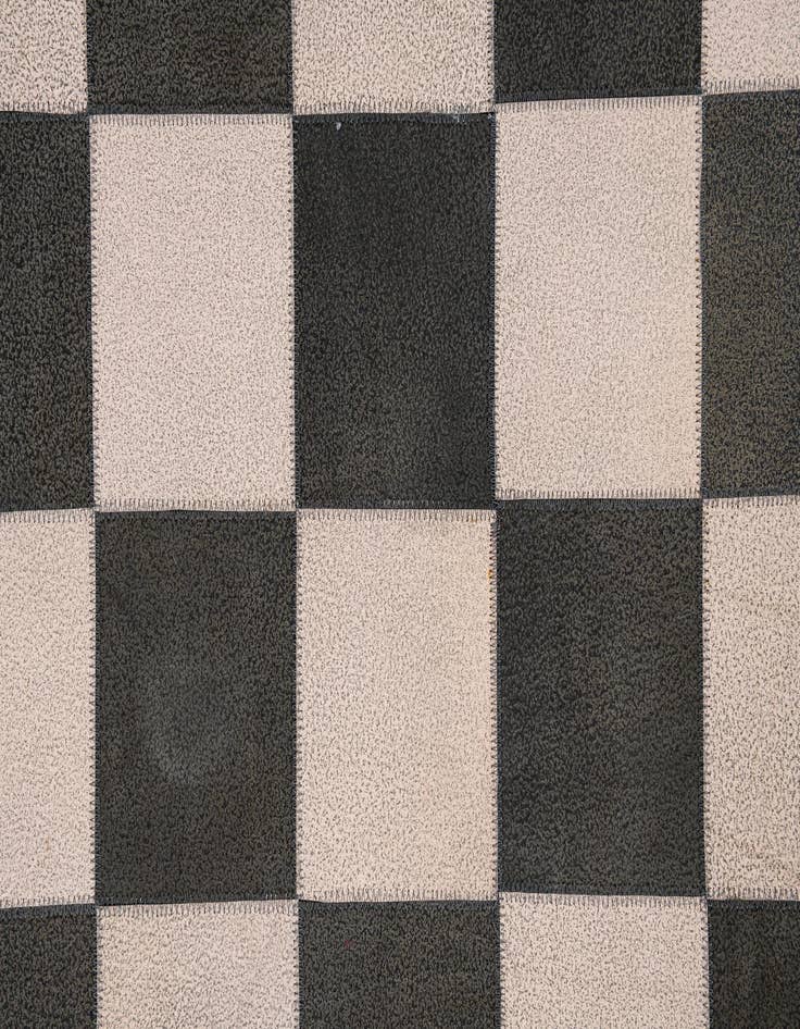 Detail image of 5' x 7' 10 Cowhide Leather Rug