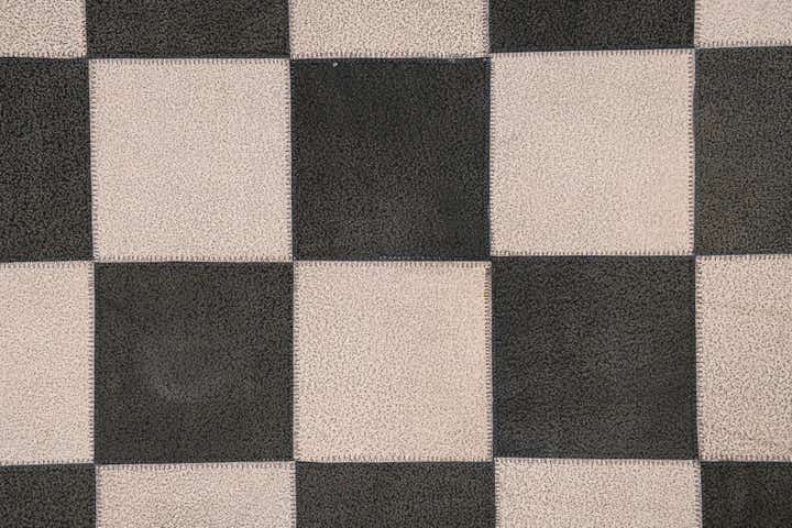 5' x 7' 10 Cowhide Leather Rug